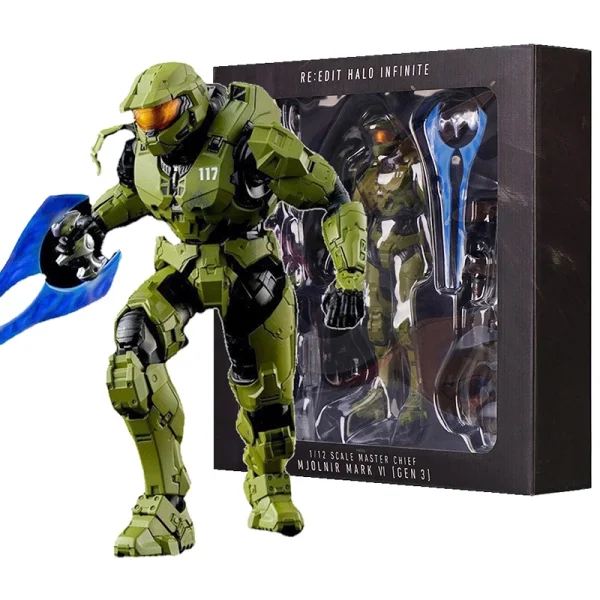 18cm Halo Infinite Master Chief Mjolnir MK VI 1/12 Scale 17.5CM 6" Action Figure VI Gen3 John117 ollectible Ornaments Toys