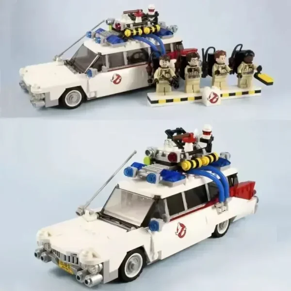 In Stock MOC Compatible 21108 Ghost Busters Ecto-1 Movie Car Building Blocks DIY Toys Assembly Model For Kids Boys Girls Gifts - Image 4