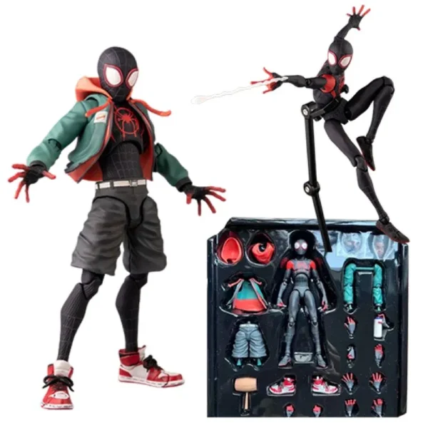 In Stock Marvel Legends Sentinel Spiderman Action Figure Spider-verse Miles Sv Shf Morales Peni Parker Anime Figures Statue Toys