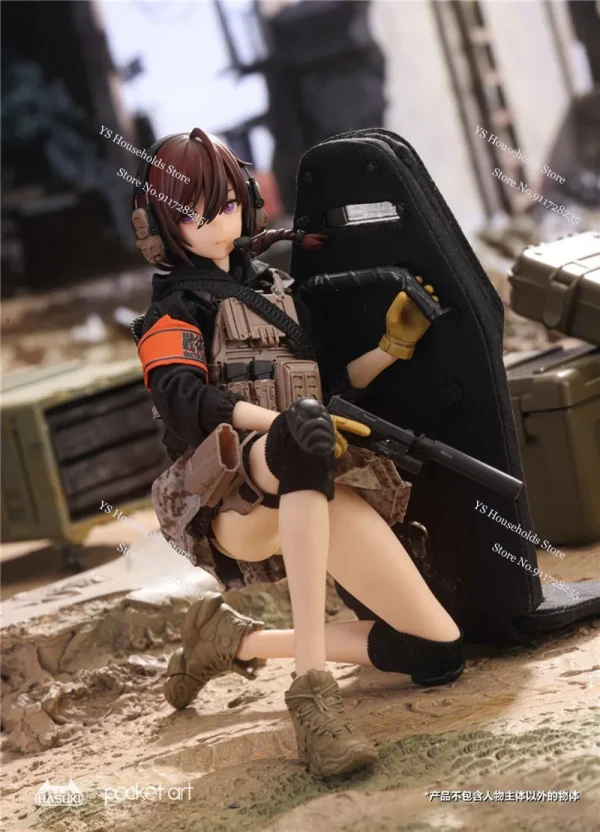 PA003 1/12 Cute Trust Sisters Moveable Action Figure Assassin Sasha PA004 Guardian Lian Dolls 6" Full Set Hobby Collection - Image 4