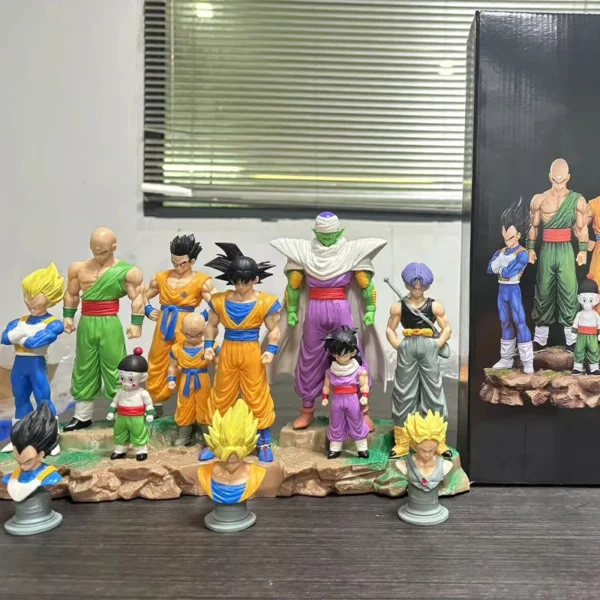28cm Anime Dragon Ball Kids Krillin Son Gohan Trunks PVC Action Figures Model Collection Desktop Decoration Toys Kids Gifts - Image 6