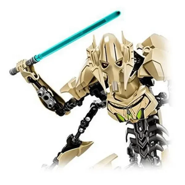 32cm KSZ714 Star Toy Anime General Robot Grievous With Lightsaber Hilt Combat Weapon Model Building Blocks Action Figure Gifts - Image 3