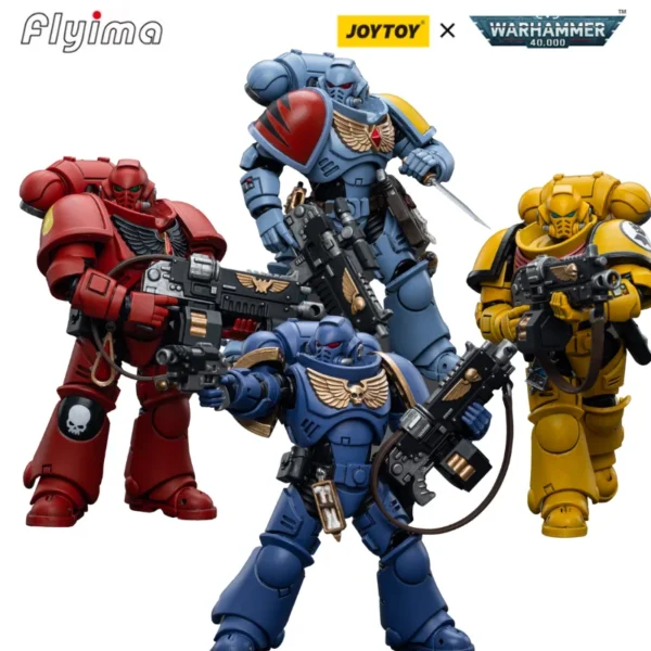 [IN-STOCK] JOYTOY Warhammer 40,000 1/18 Action Figure Intercessor Series [4PCS/Set] Model Toy Gift