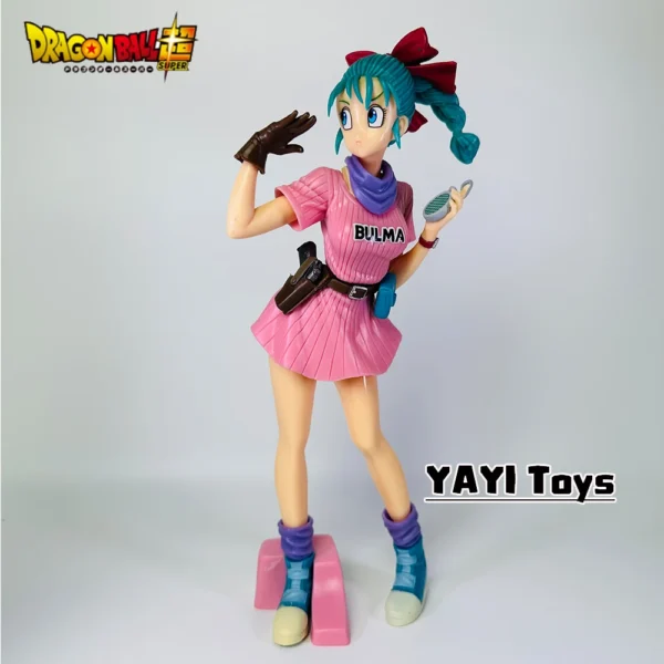 25cm Anime Dragon Ball Z Bulma Anime Figure PVC Action Figure Cute Statue Model Figurine Collectible Dolls Toy Gifts