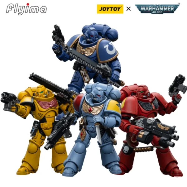[IN-STOCK] JOYTOY Warhammer 40,000 1/18 Action Figure Intercessor Series [4PCS/Set] Model Toy Gift - Image 2