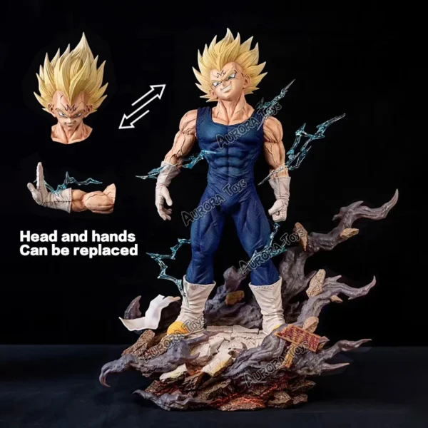 12.6in/32cm Anime Dragon Ball Z Figure Majin Vegeta Figurine PVC Action Figures Collection Model Toys Gifts - Image 3